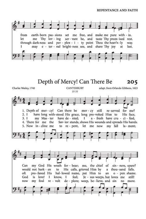 dpwh hymn lyrics pdf|Depth of mercy! can there be .